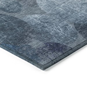 Chantille ACN556 Blue 8 ft. x 10 ft. Machine Washable Indoor/Outdoor Geometric Area Rug