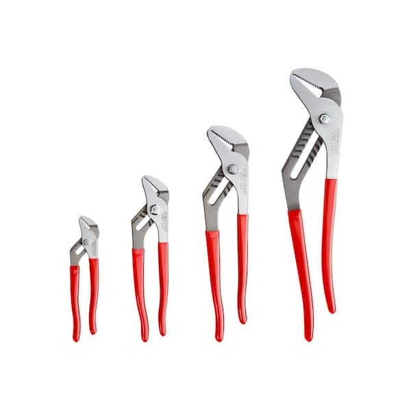 7 in., 10 in., 13 in., 16 in. 4-Piece Groove Joint Pliers Set