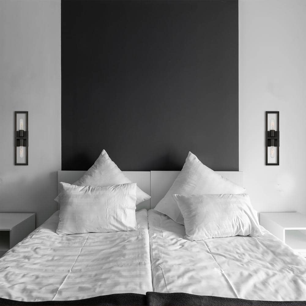 Urban Oasis Matte Black Industrial Dimmable Wall Sconce