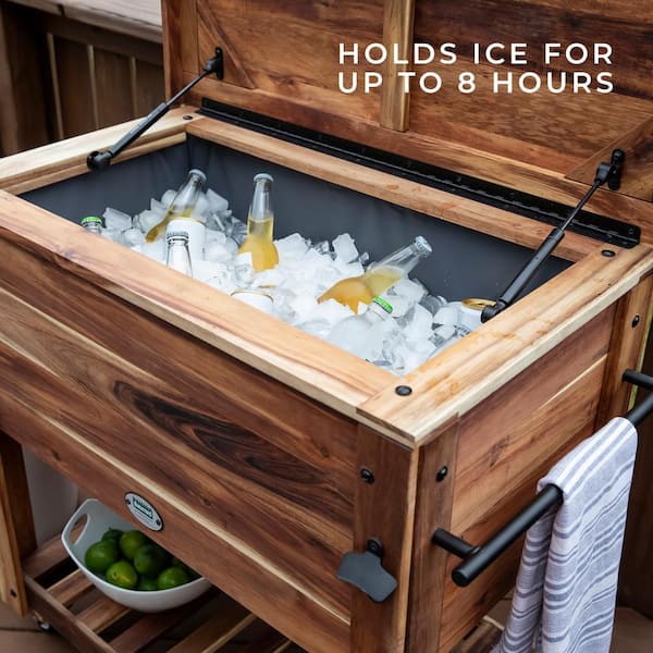 Wooden outdoor cooler hot sale box