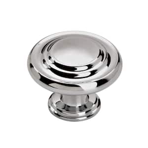 Inspirations 1-5/16 in. (33mm) Classic Polished Chrome Round Cabinet Knob