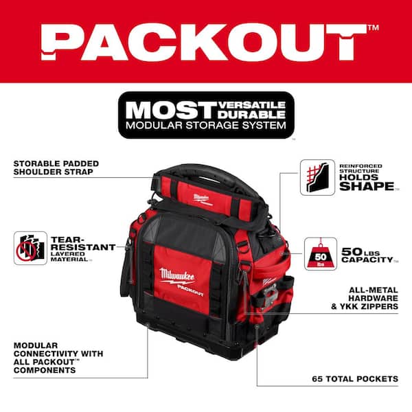 Milwaukee - PACKOUT 15 in. Structured Tool Bag