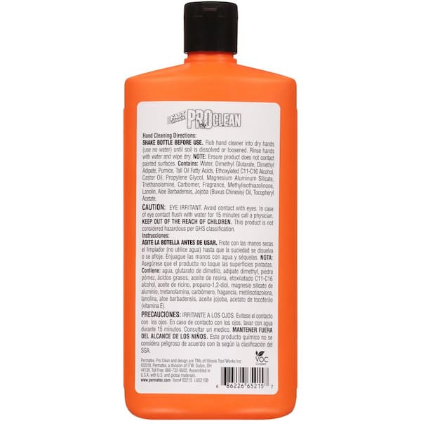 Fast Orange 15 fl. oz. PROClean Hand Cleaner 65215 - The Home Depot