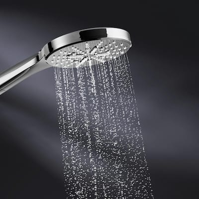 Rainshower Smartactive 3-Spray with 1.75 GPM 5 in. Wall Mount Handheld Shower Head in StarLight Chrome