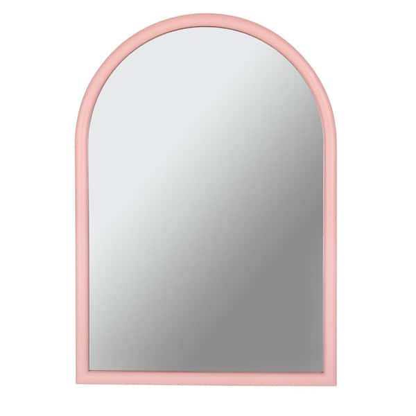 StyleWell Kids Medium Arched Wood Framed Cherry Blossom Pink Mirror (20 in. W x 28 in. H), Cherry Blosson