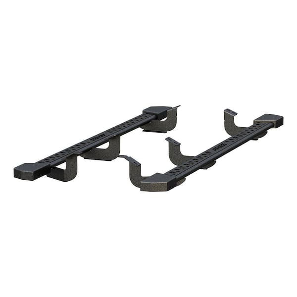 Aries Black Steel Rocker Step Guard Running Boards, Select Toyota Tundra
