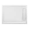 Glacier Bay 48 in. L x 32 in. W Alcove Shower Pan Base with Reversible ...