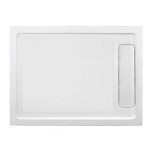 48 in. L x 32 in. W Alcove Shower Pan Base with Reversible Drain