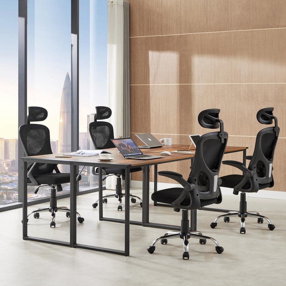 Black Ergonomic High Back Mesh Swivel Office Chair with Adjustable Arms