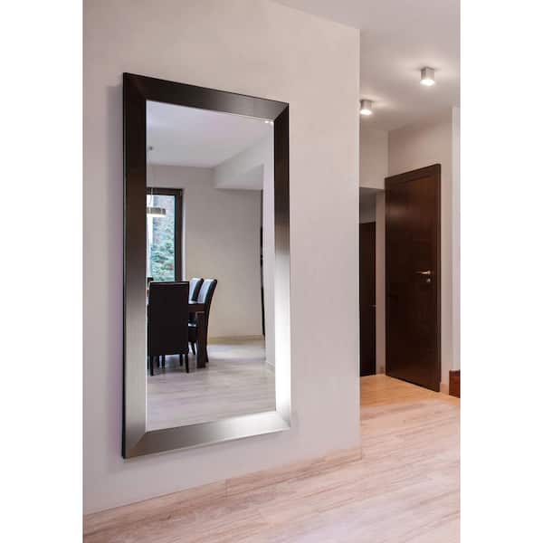 Unbranded Oversized Rectangle Silver Modern Mirror (76.5 in. H x 37.5 in. W)