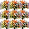 Amazon.com: Alupssuc 40 Bundles Artificial Daisies Flowers Fake Silk Plant for Indoor Outdoor Decor, UV Resistant No Fade Faux Spring Flowers for Garden, Porch & Patio Decoration,RedRosyPurpleYellowPink : Home & Kitchen