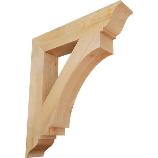 Ekena Millwork 6 in. x 36 in. x 32 in. Douglas Fir Imperial Traditional Rough Sawn Bracket