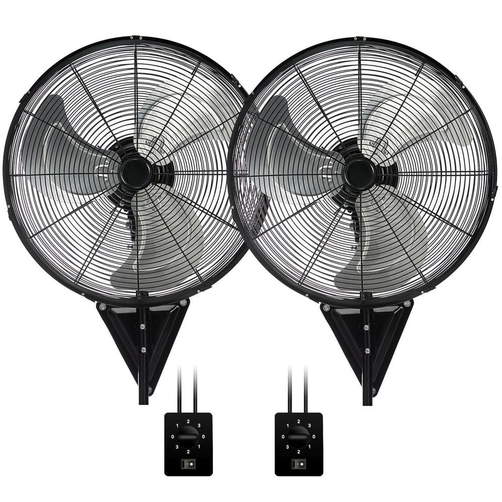 2-Pack 22 in. Wall Mount Fan 3-Speed 7000 CFM High Velocity Fan, Outdoor Wall Fan, Black price history on PriceWatchPro
