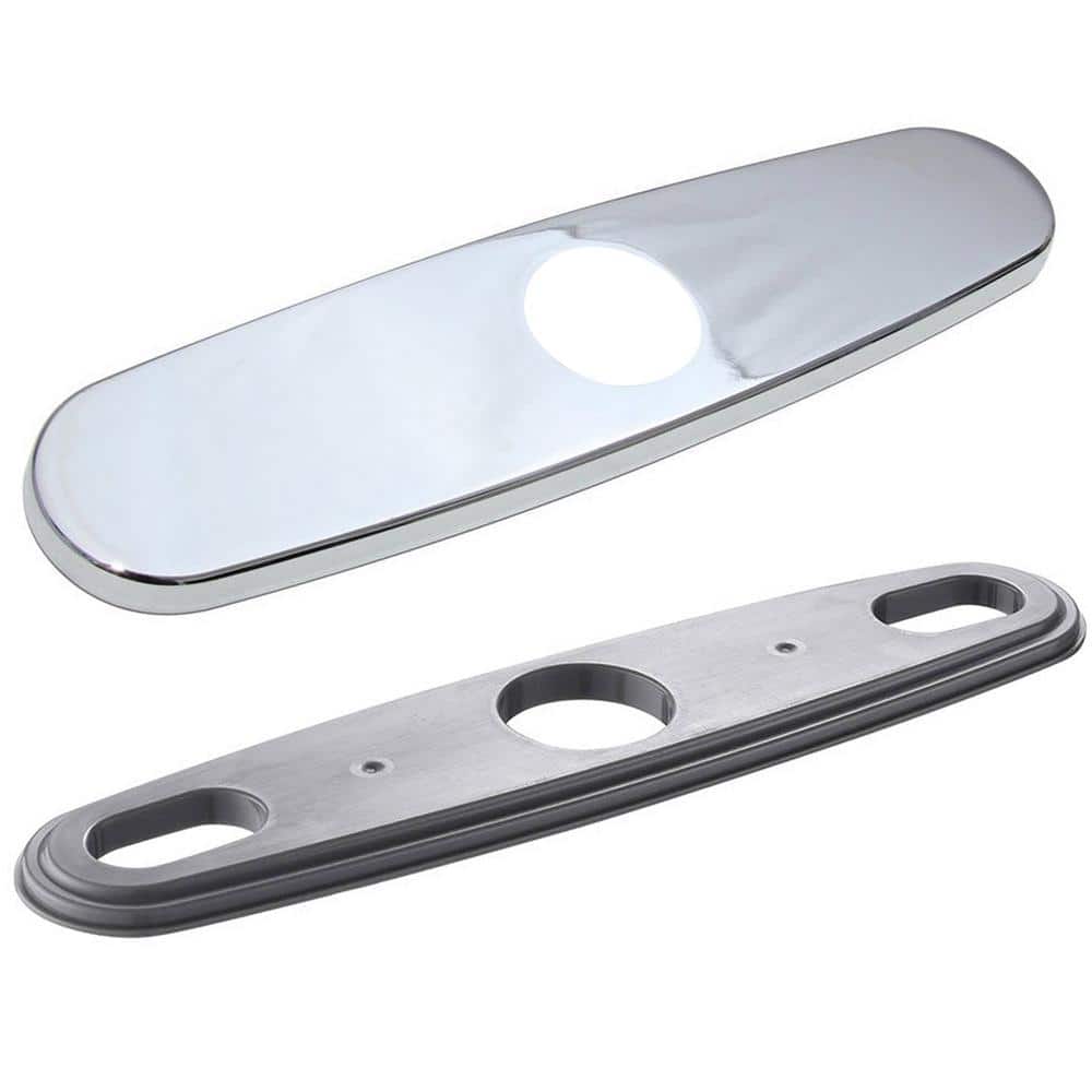 Chrome 10-Inch Universal Kitchen Faucet Deck Plate