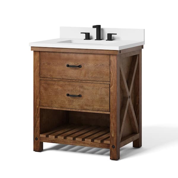 30'' Bathroom Vanity with Top Sink, Modern Bathroom – Home