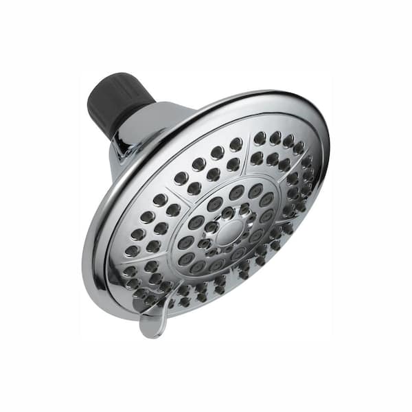 Delta 5-Spray Patterns 1.75 GPM 4.94 in. Wall Mount Fixed Shower Head in Chrome