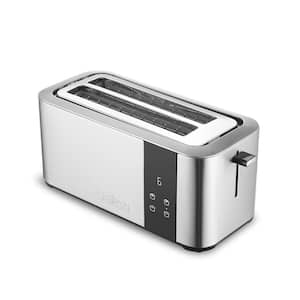 Stainless Steel Digital Toaster Long Slot - 4 Slice