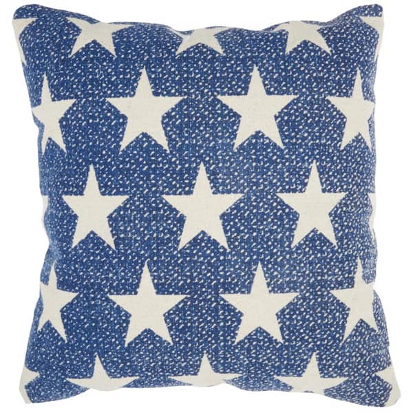 Mina Victory Lifestyles Navy 20 in. x 20 in. Throw Pillow