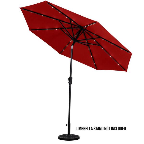 sun ray solar lighted umbrella