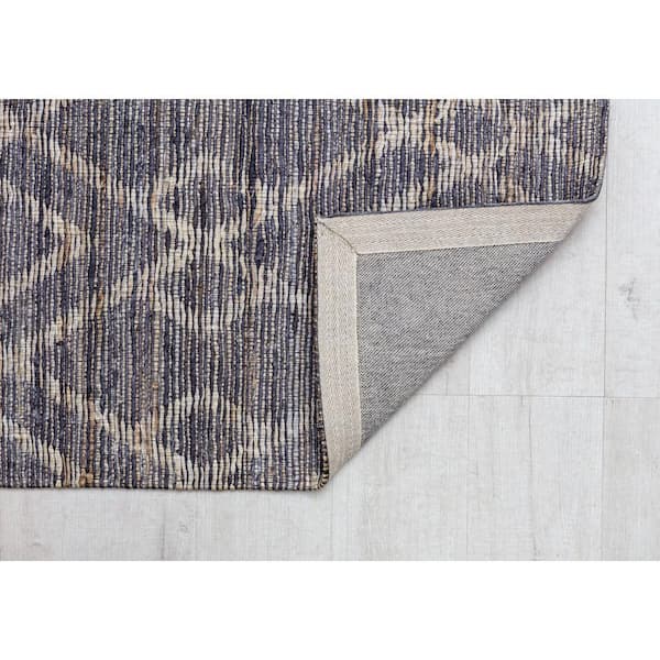 Waves Trellis Modern Blue 5 ft. x 7 ft. Area Rug
