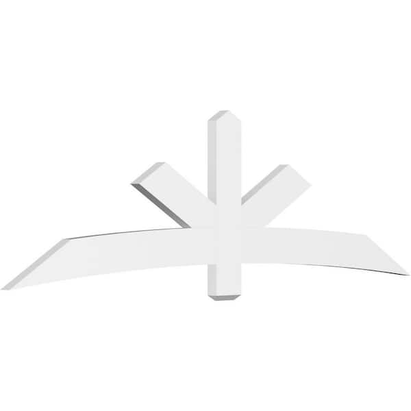 Ekena Millwork Alberta 96 in. W x 28 in. H x 2 in. D Signature Polyurethane Bracket