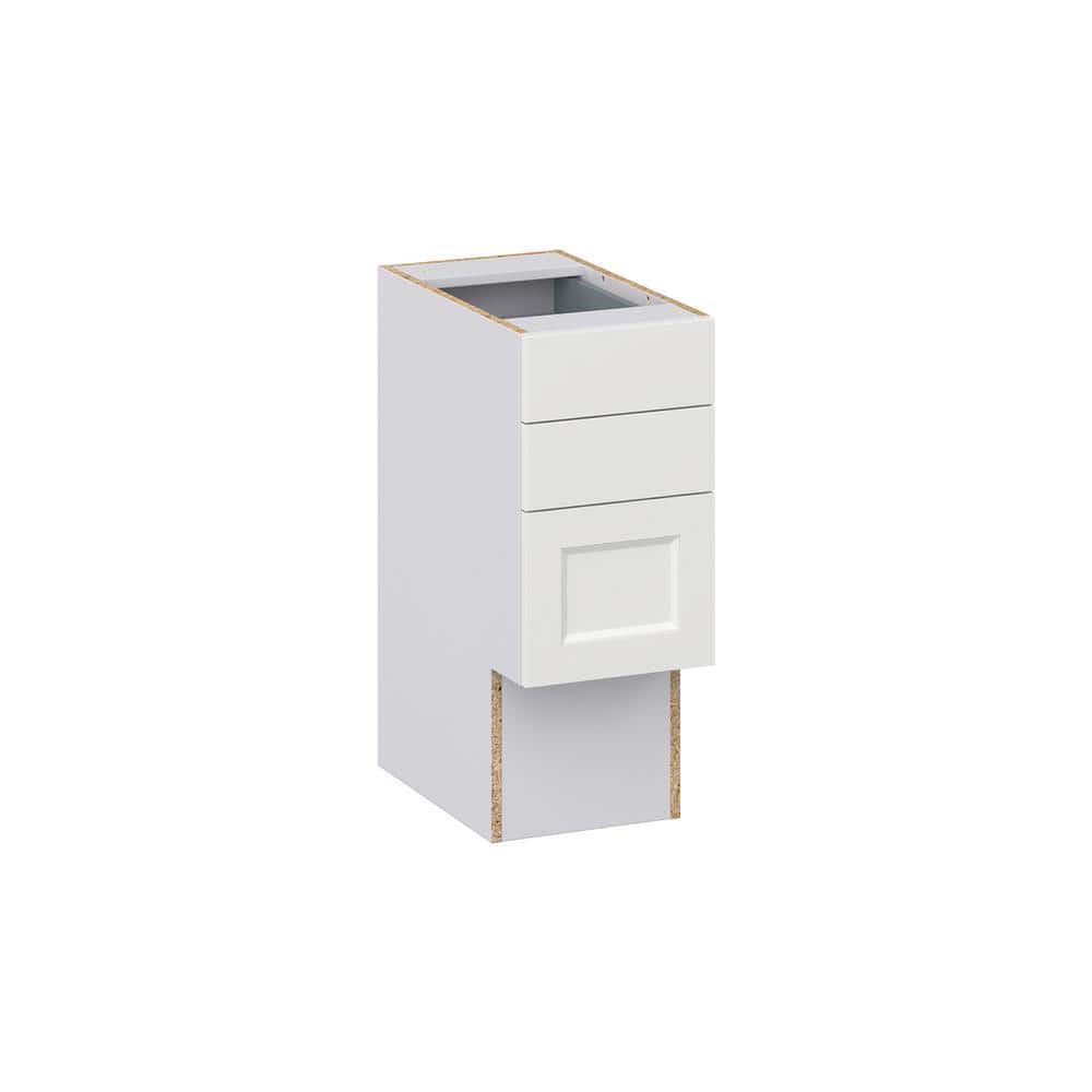 J COLLECTION Alton Painted White Recessed Assembled 12 in.W x 30 in.H x ...