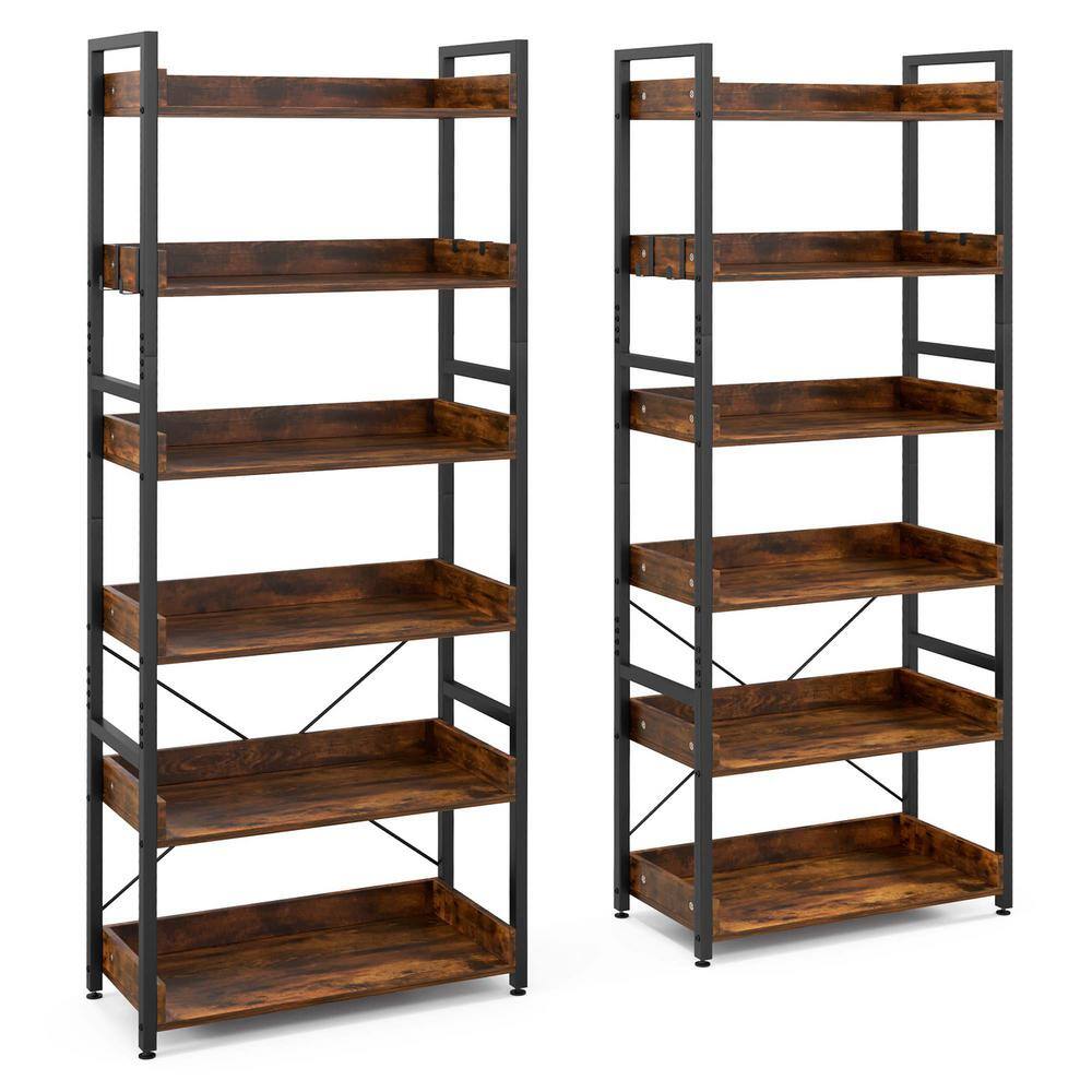 https://images.thdstatic.com/productImages/af1adfa0-5ceb-448e-84e8-bc133e3a6b9a/svn/rustic-brown-black-costway-bookcases-bookshelves-2-jv10963cf-64_1000.jpg