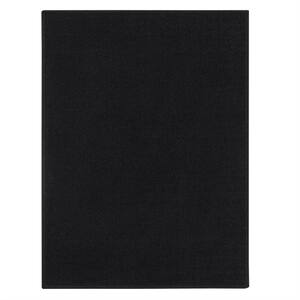 Basics Collection Non-Slip Rubberback Modern Solid Design 2x3 Indoor Area Rug/Entryway Mat, 2 ft. 3 in. x 3 ft., Black
