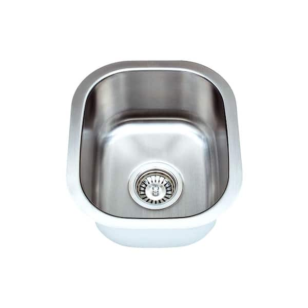 Wells Sinkware CMU2318-9-16-1 Craftsmen Series 23 inch Undermount 16 Gauge Single Bowl Stainless Steel Kitchen Sink Package