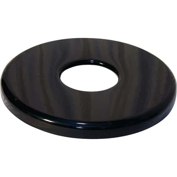 32 Gal. Black Powder-Coated Commercial Flat Top Trash Receptacle Lid