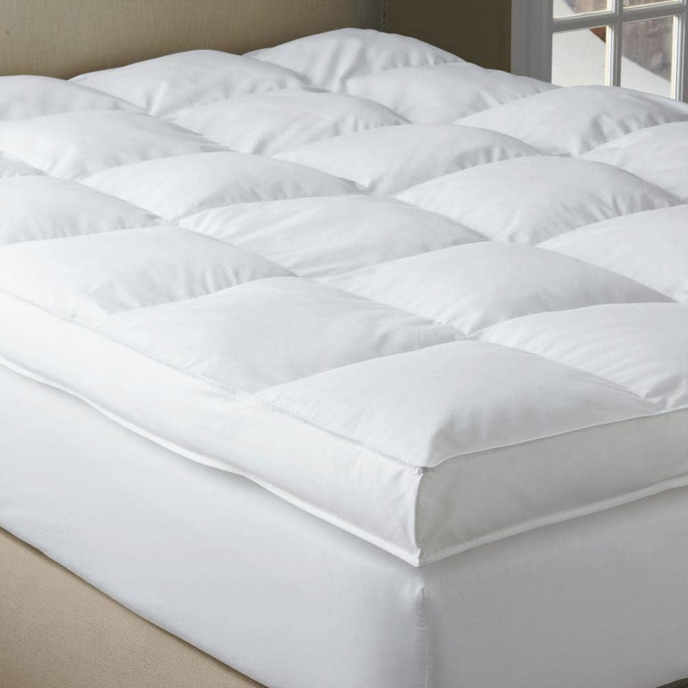 malouf isolus plush down alternative fiber bed mattress topper