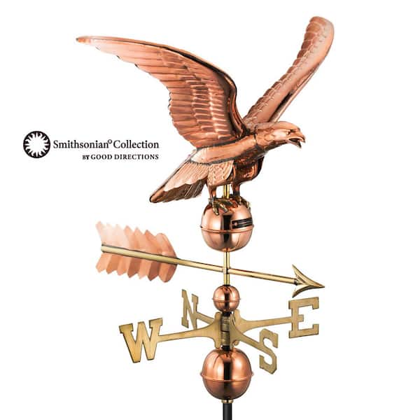 Good Directions Smithsonian Eagle Weathervane - Pure Copper