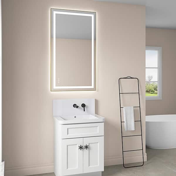 Blisstyle 24 in. W x 40 in. H Rectangle Framless Mirror Wall Mirror Bathroom Vanity Mirror