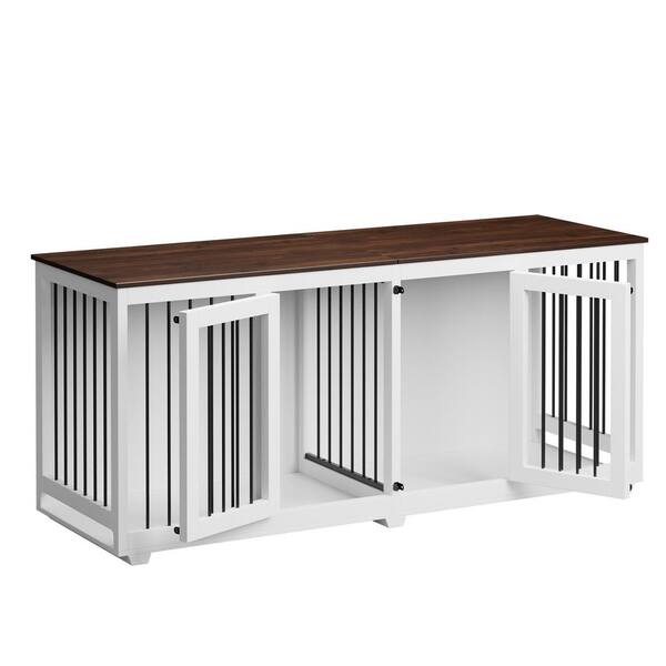 Double wide large store credenza pet crate