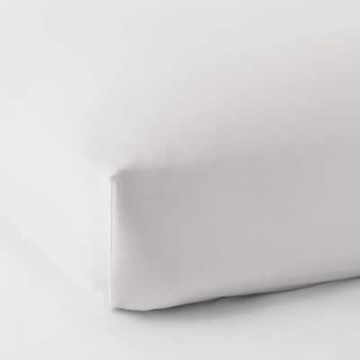 Legends Hotel Organic Sateen White Sateen Queen Fitted Sheet
