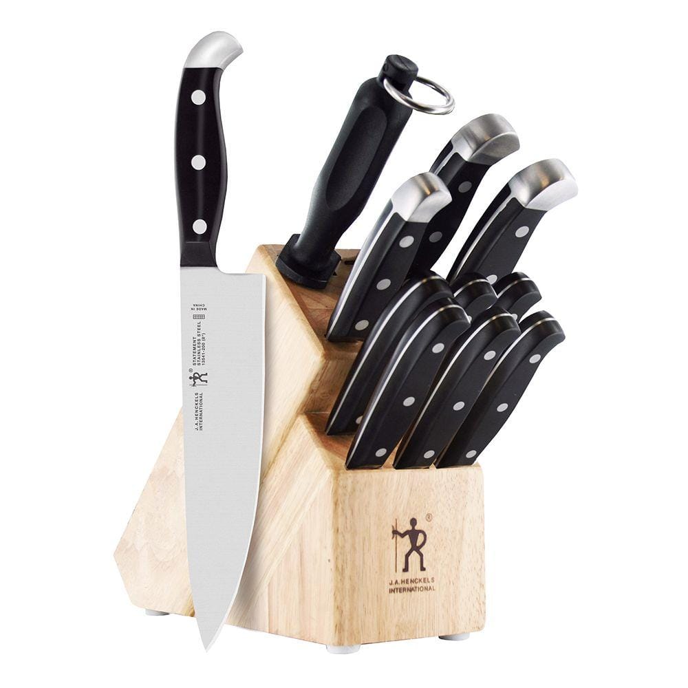 Cuisinart Classic Cutlery 12-Piece Textured Hollow Handle Stainless Steel Block  Set
