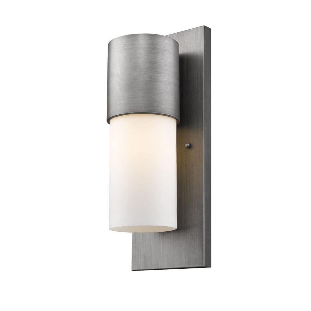 16 in. White Outdoor Hardwired Sconce with No Bulbs Included price history on PriceWatchPro