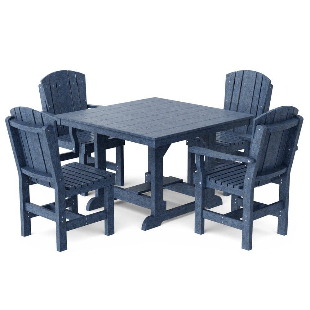 Heritage Patriot Blue 5-Piece Plastic Outdoor Patio Dining Set price history on PriceWatchPro