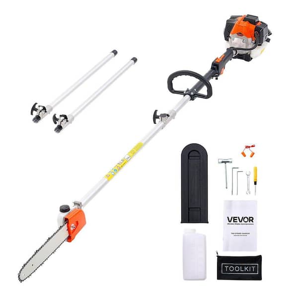 Gas Pole Saw, 25CC 2 Stroke Gas Powered Pole Saws with 12 in. Cutting Bar, with 23 fl. oz. Fuel Tank, 7 to 12 ft.