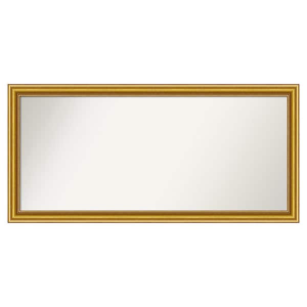 Amanti Art Townhouse Gold 49.75 in. x 23.75 in. Custom Non-Beveled Wood Framed Batthroom Vanity Wall Mirror