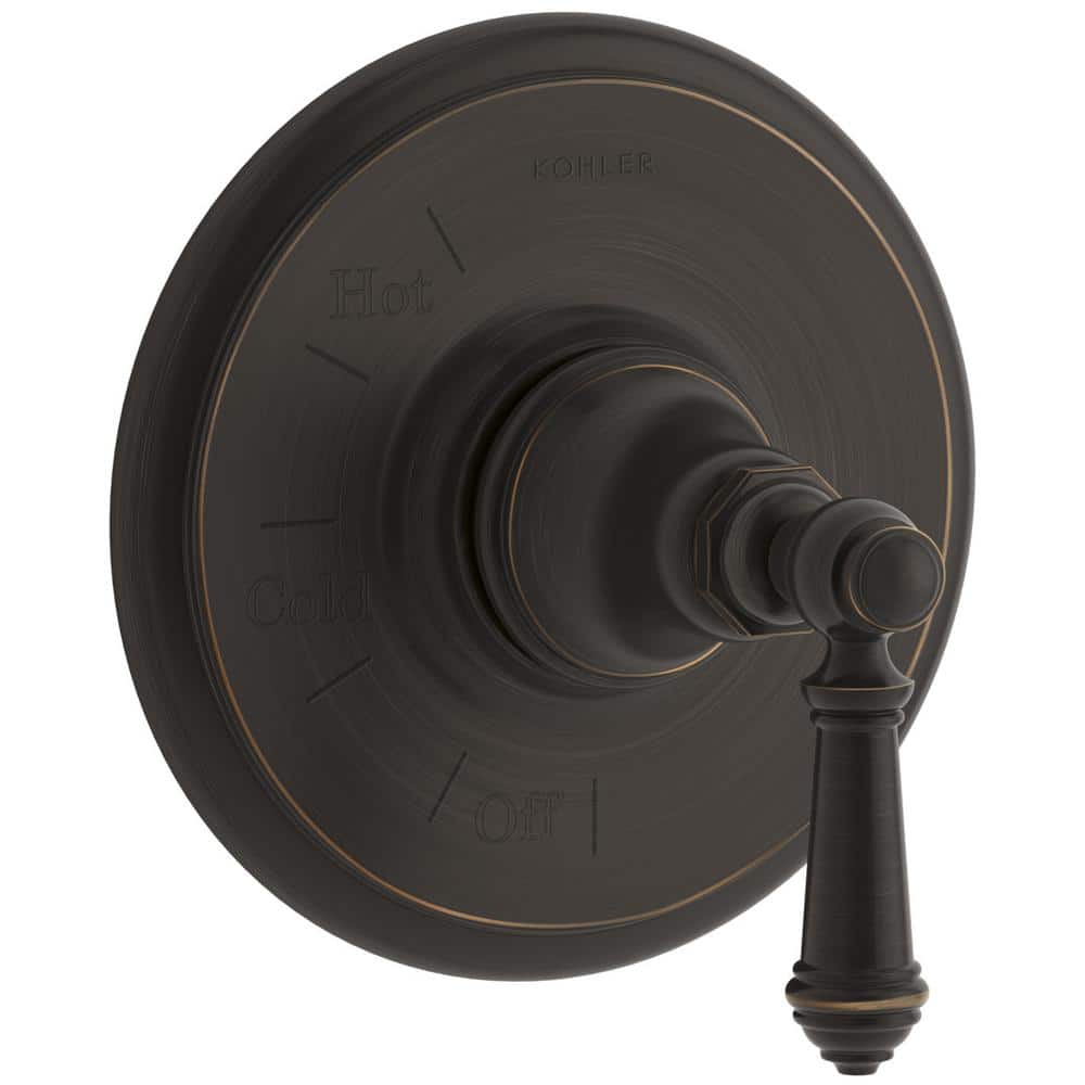 KOHLER Artifacts 1Handle WallMount Tub and Shower Faucet Trim Kit in OilRubbed Bronze (Valve