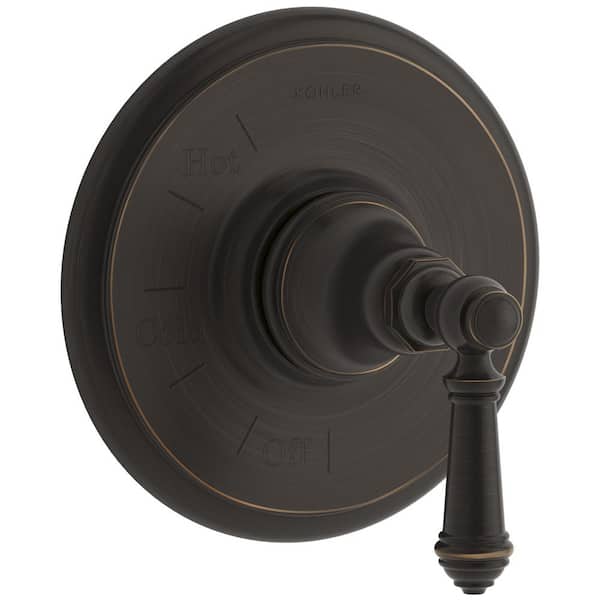 KOHLER Artifacts 1-Handle Wall-Mount Tub and Shower Faucet Trim Kit in Oil-Rubbed Bronze (Valve Not Included)