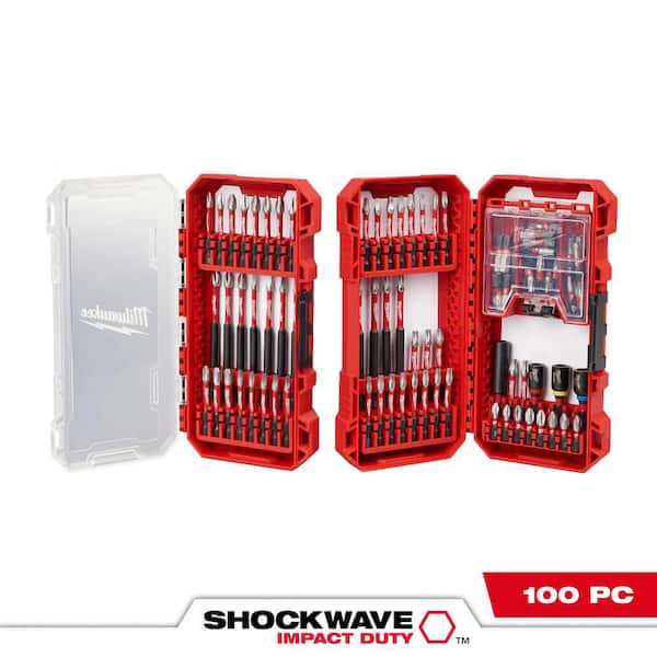 SHOCKWAVE Impact-Duty Alloy Steel Screw Driver Bit Set (100-Piece)