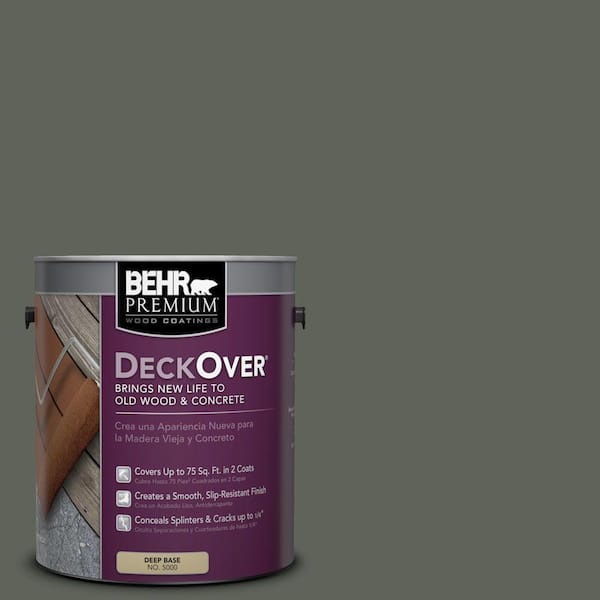 BEHR Premium DeckOver 1 gal. #SC-131 Pewter Solid Color Exterior Wood and Concrete Coating
