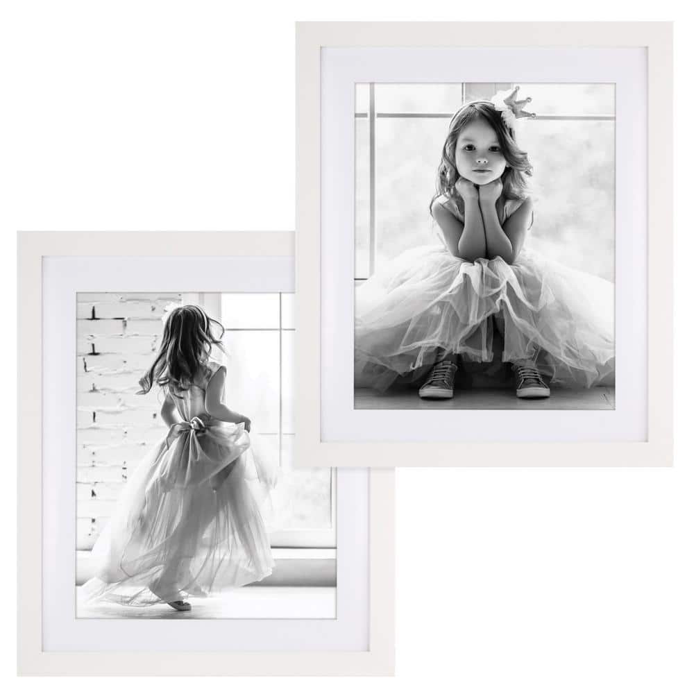 Cubilan 20 in. x 24 in. White Picture Frame (Set of 2) 170003611 - The ...