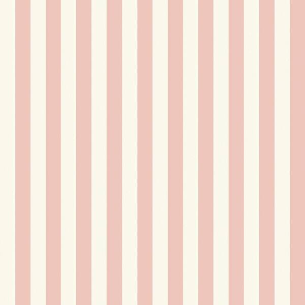 The Wallpaper Company 56 sq. ft. Pink Pastel Slender Stripe Wallpaper