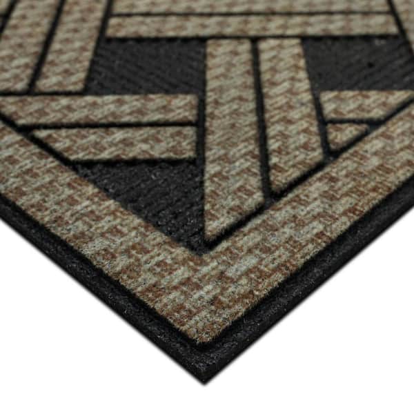 Interlock Weave Natural Wicker 18 in. x 30 in. Door Mat
