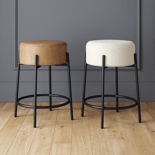 Nathan James Isaac 24 in. Modern Counter Height Bar Stool with