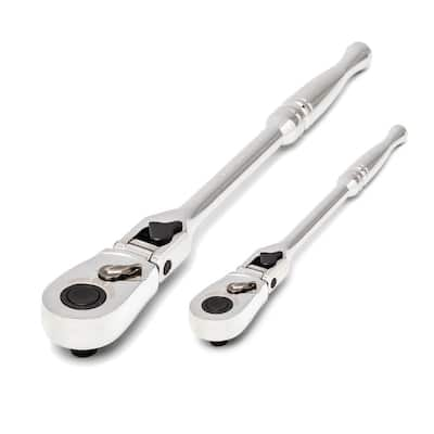 TEKTON 3/8 in. Drive x 12 in. Flex Head Bent Handle Ratchet SRH23112 - The  Home Depot