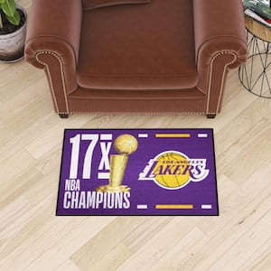 Los Angeles Lakers Purple 19 in. x 30 in. Starter Mat Accent Rug